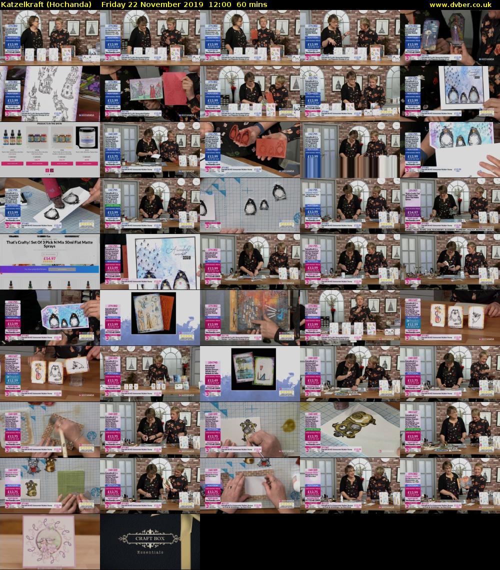 Katzelkraft (Hochanda) Friday 22 November 2019 12:00 - 13:00