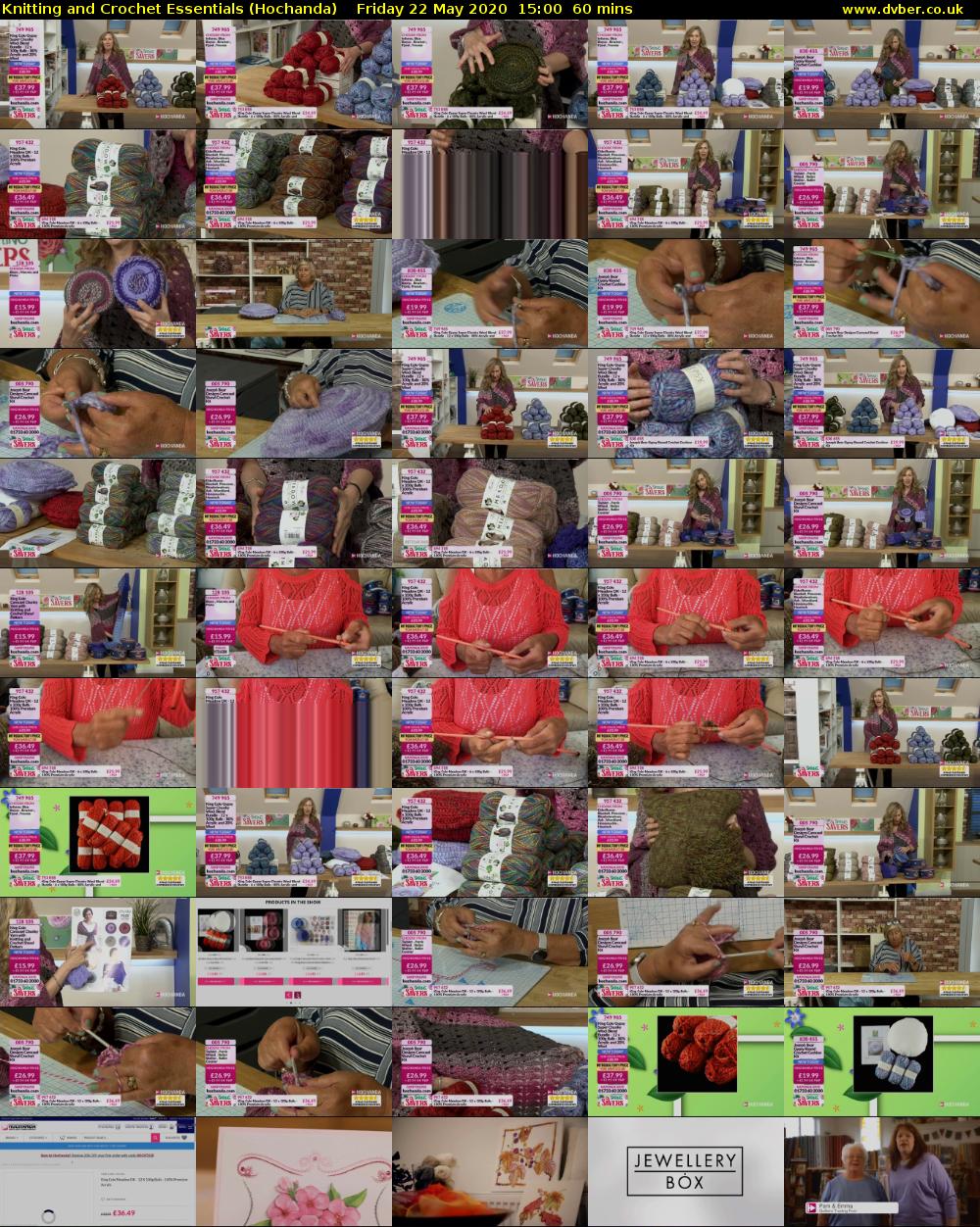 Knitting and Crochet Essentials (Hochanda) Friday 22 May 2020 15:00 - 16:00