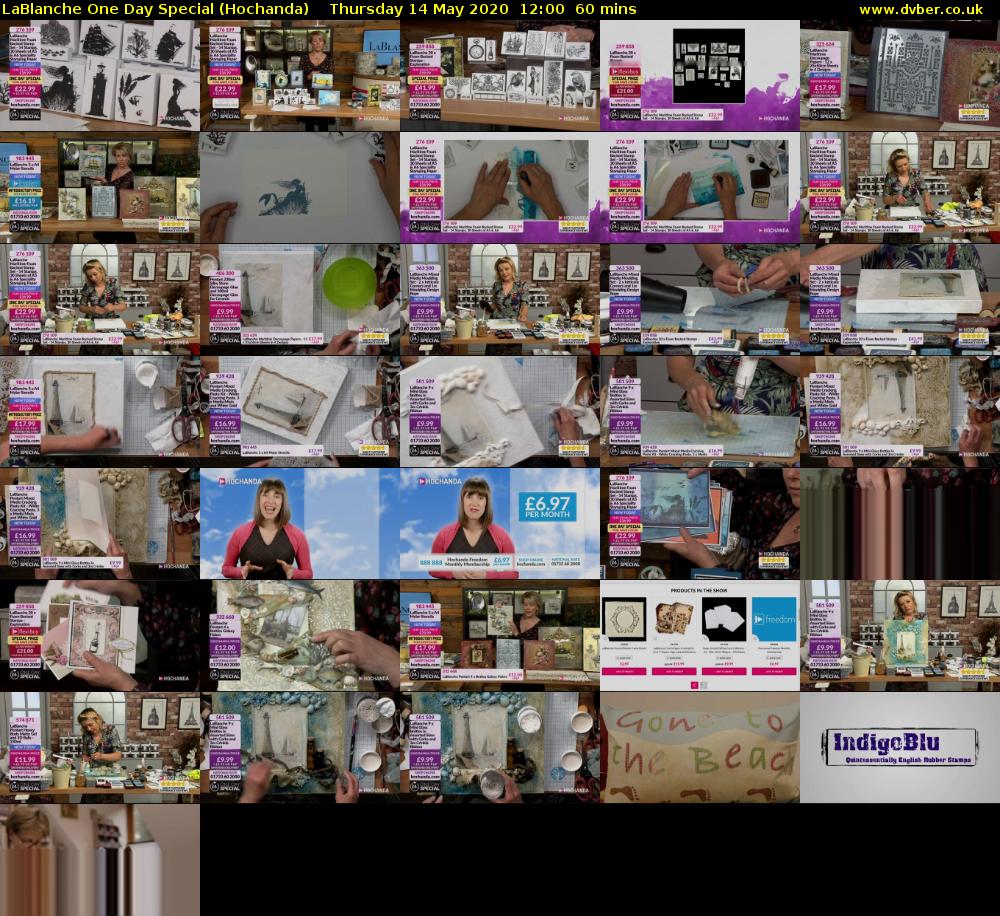 LaBlanche One Day Special (Hochanda) Thursday 14 May 2020 12:00 - 13:00