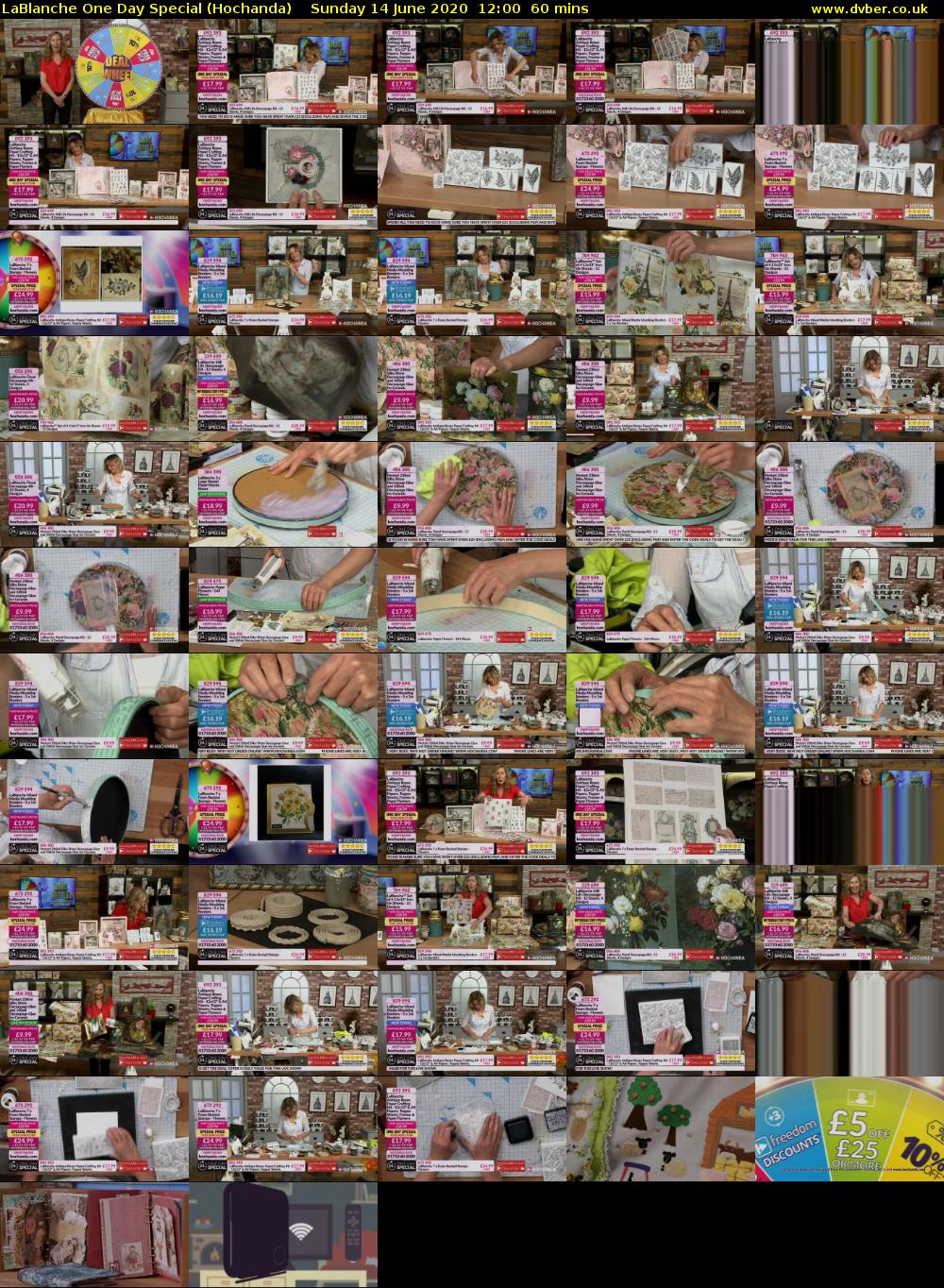 LaBlanche One Day Special (Hochanda) Sunday 14 June 2020 12:00 - 13:00