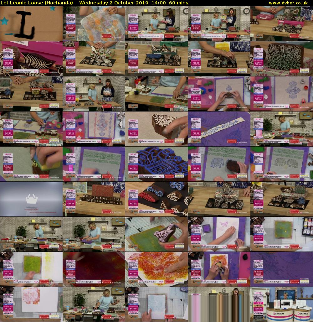 Let Leonie Loose (Hochanda) Wednesday 2 October 2019 14:00 - 15:00