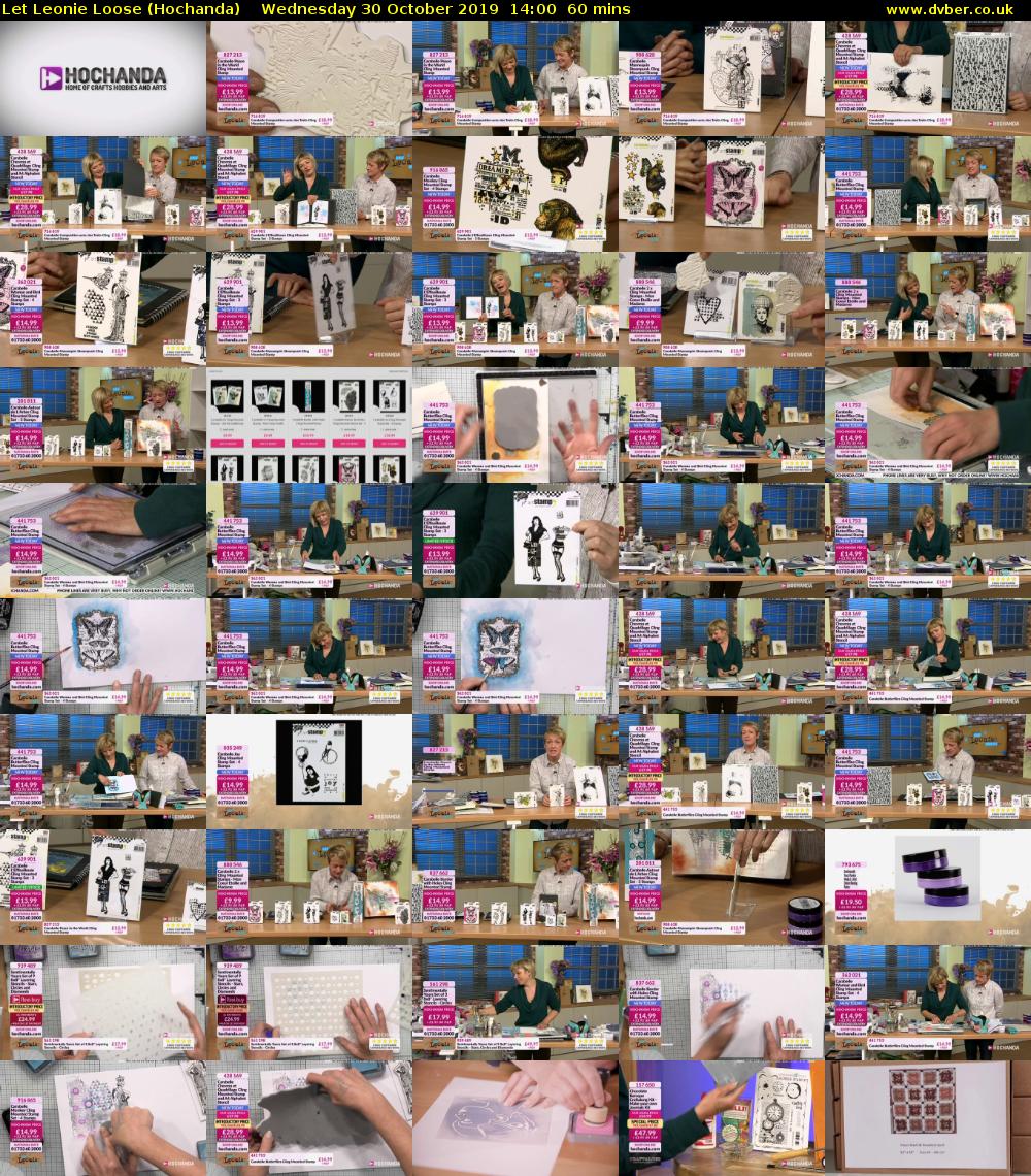 Let Leonie Loose (Hochanda) Wednesday 30 October 2019 14:00 - 15:00