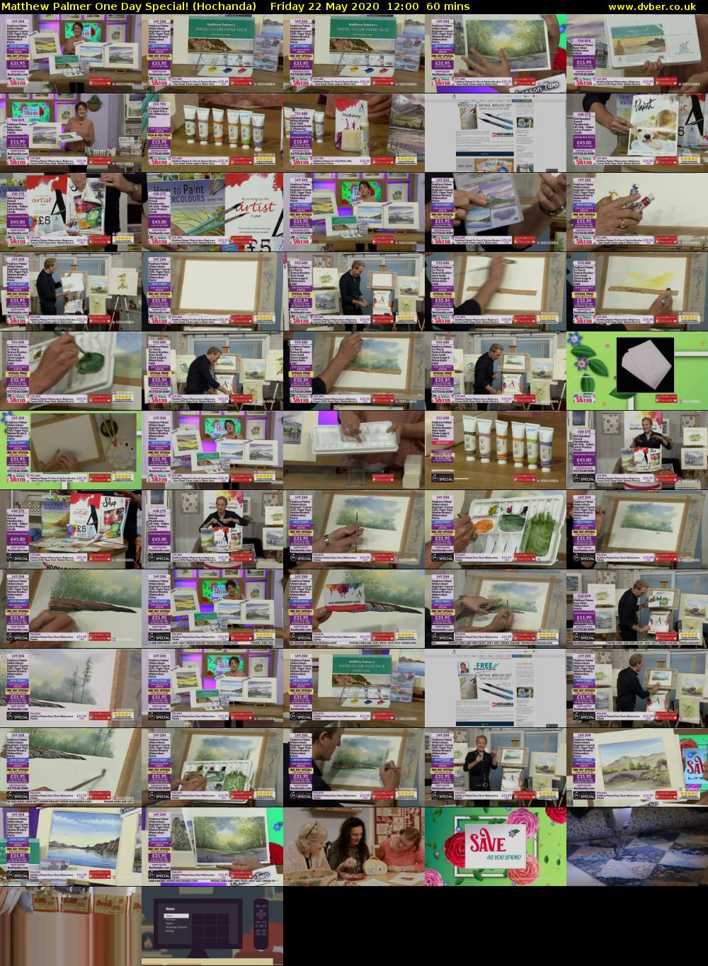 Matthew Palmer One Day Special! (Hochanda) Friday 22 May 2020 12:00 - 13:00