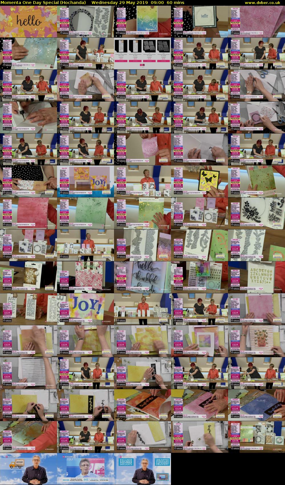 Momenta One Day Special (Hochanda) Wednesday 29 May 2019 09:00 - 10:00