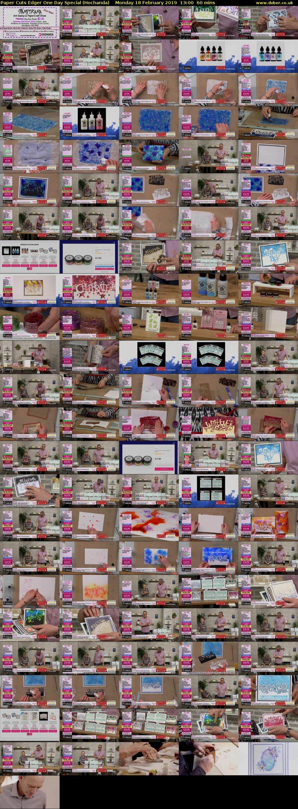 Paper Cuts Edger One Day Special (Hochanda) Monday 18 February 2019 13:00 - 14:00