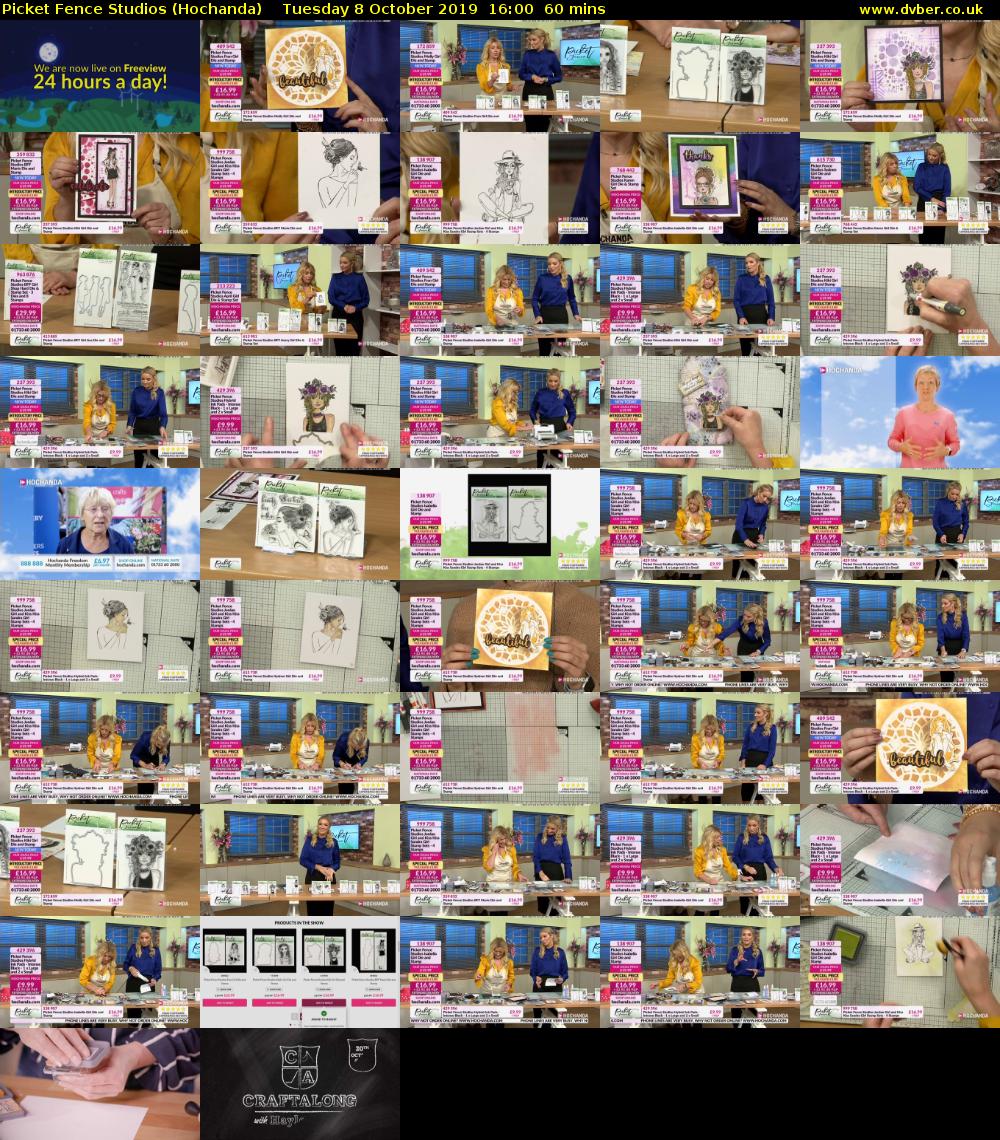 Picket Fence Studios (Hochanda) Tuesday 8 October 2019 16:00 - 17:00