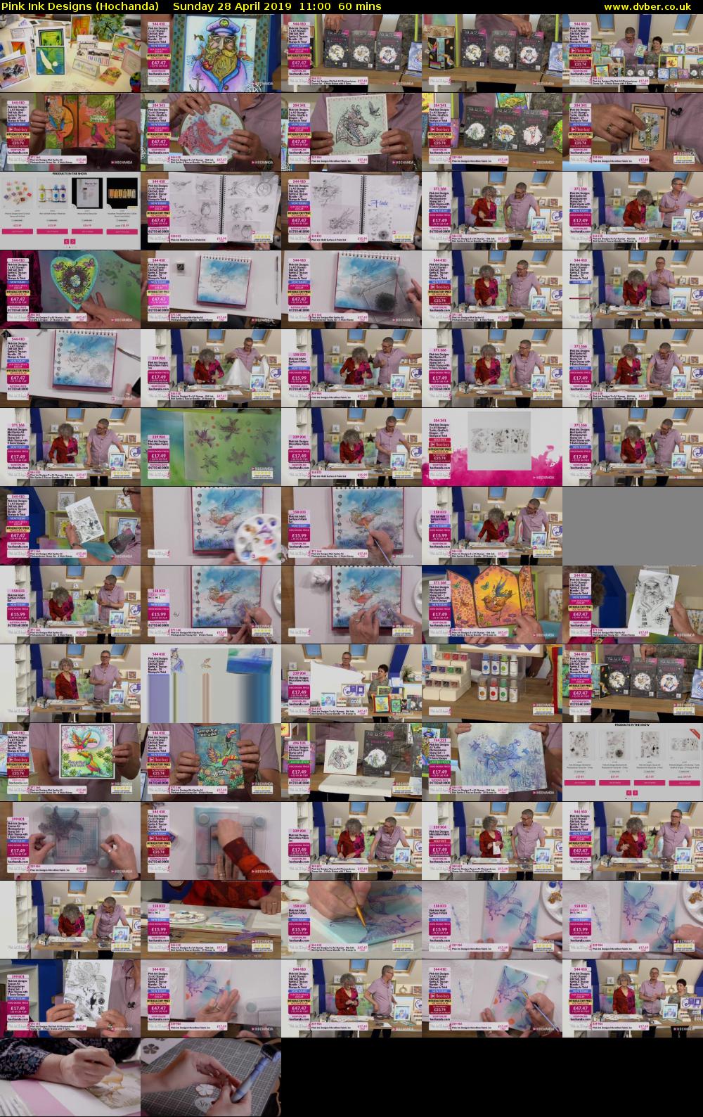 Pink Ink Designs (Hochanda) Sunday 28 April 2019 11:00 - 12:00