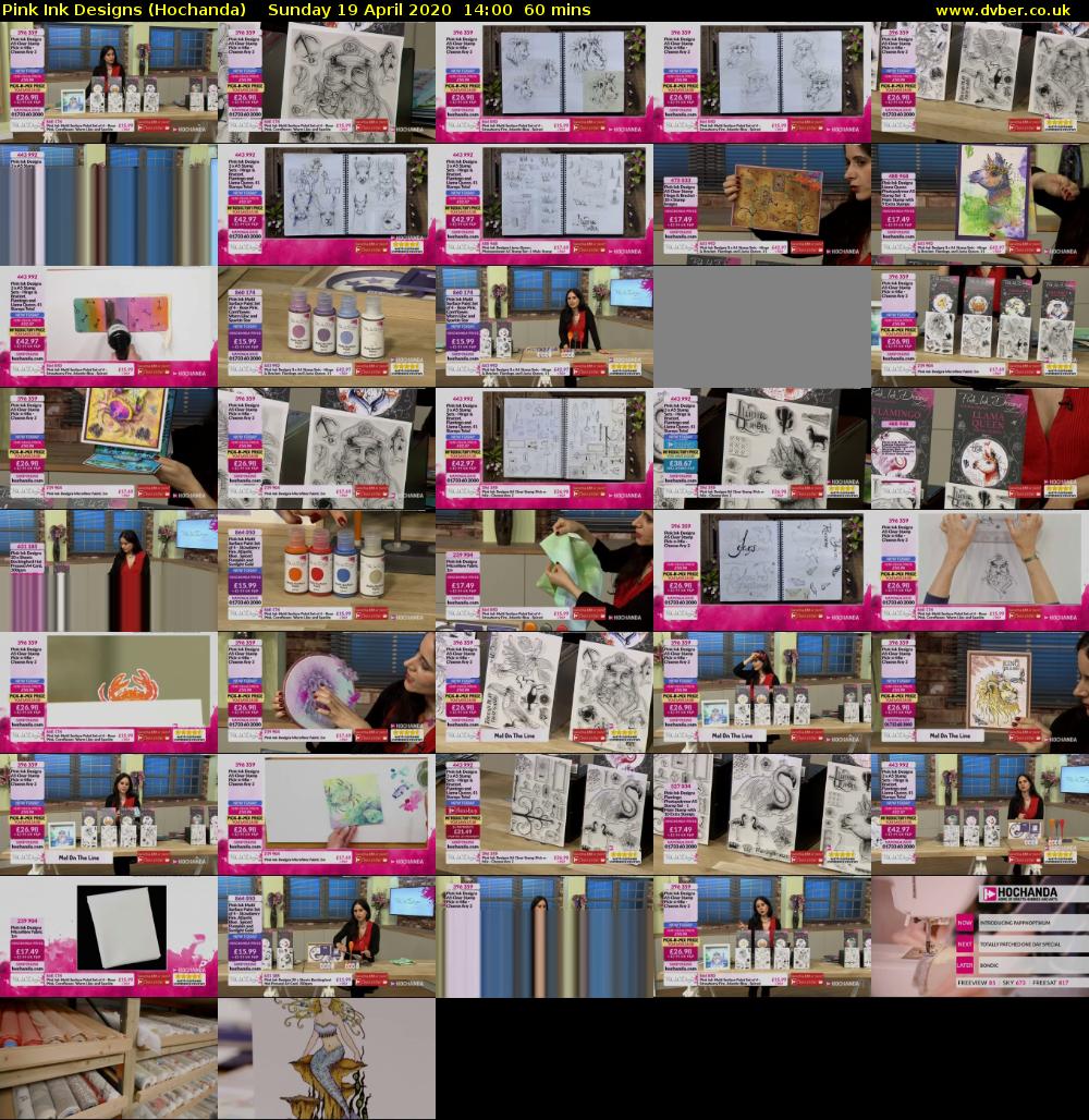 Pink Ink Designs (Hochanda) Sunday 19 April 2020 14:00 - 15:00