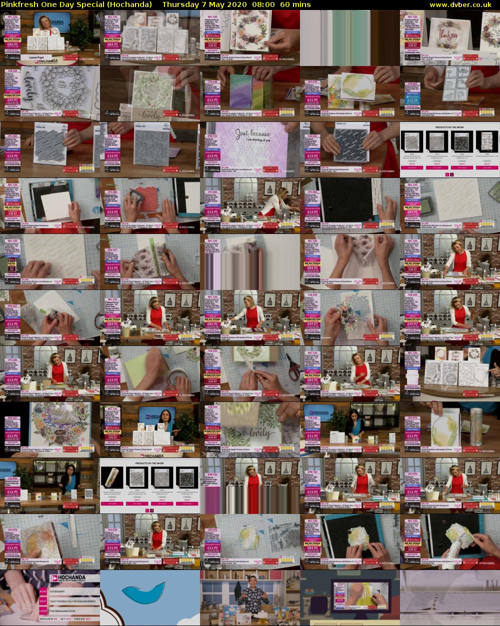 Pinkfresh One Day Special (Hochanda) Thursday 7 May 2020 08:00 - 09:00