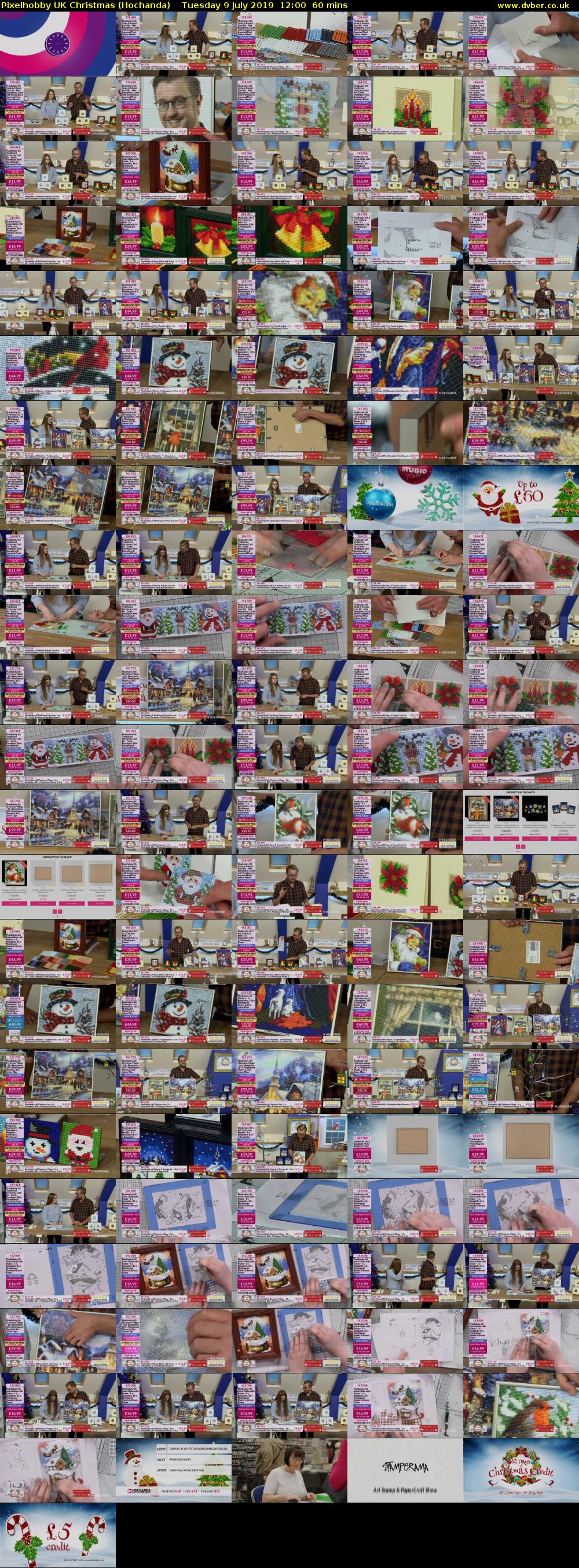 Pixelhobby UK Christmas (Hochanda) Tuesday 9 July 2019 12:00 - 13:00
