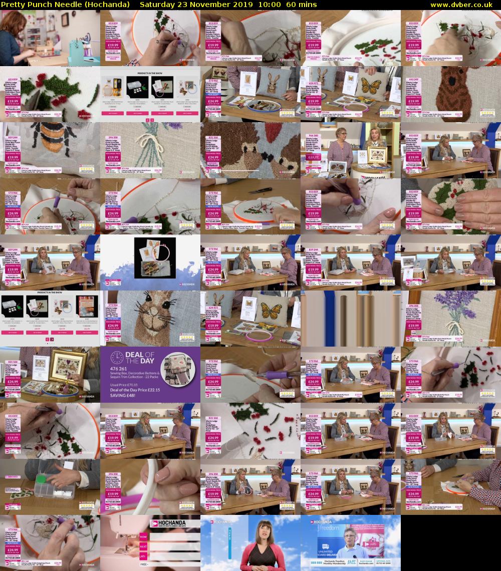 Pretty Punch Needle (Hochanda) Saturday 23 November 2019 10:00 - 11:00