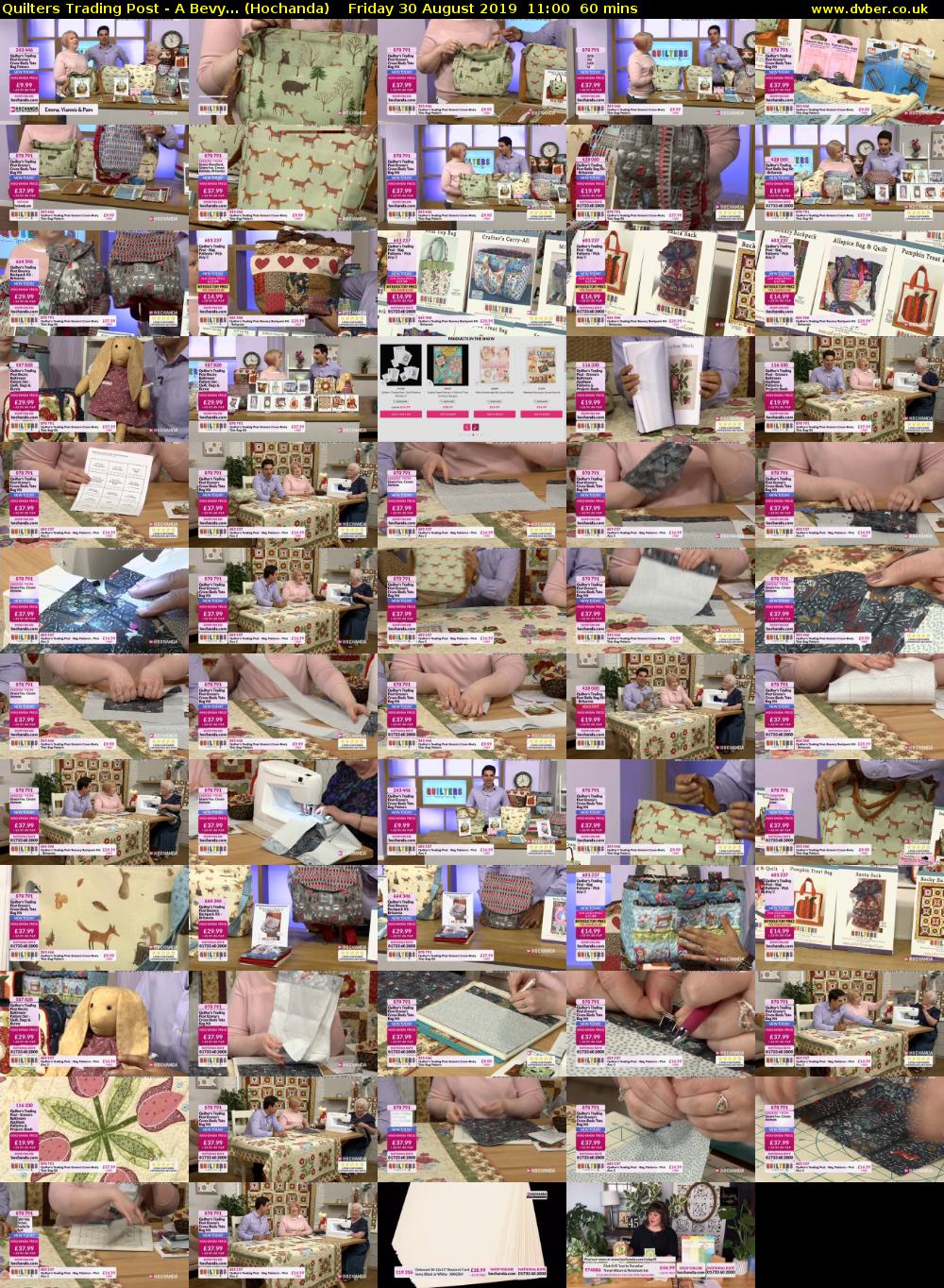 Quilters Trading Post - A Bevy... (Hochanda) Friday 30 August 2019 11:00 - 12:00