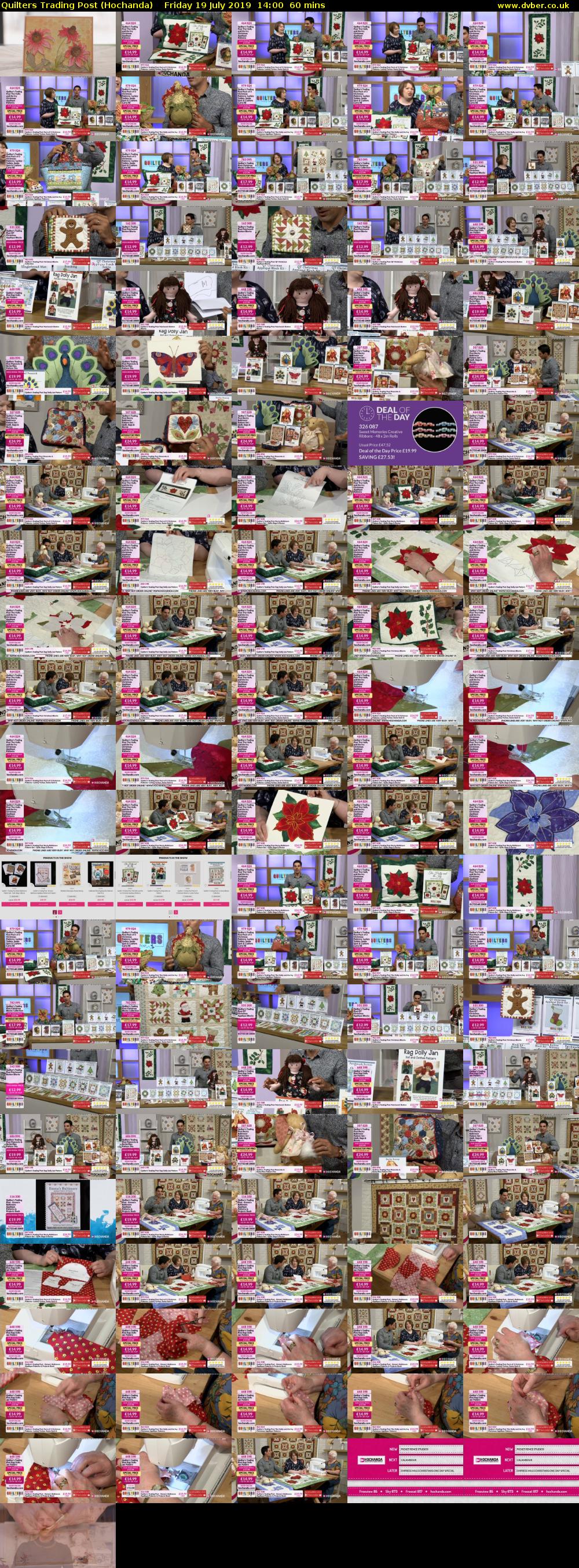 Quilters Trading Post (Hochanda) Friday 19 July 2019 14:00 - 15:00