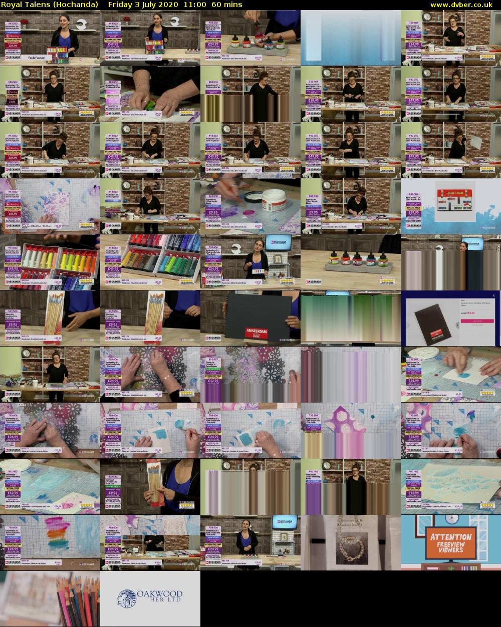 Royal Talens (Hochanda) Friday 3 July 2020 11:00 - 12:00