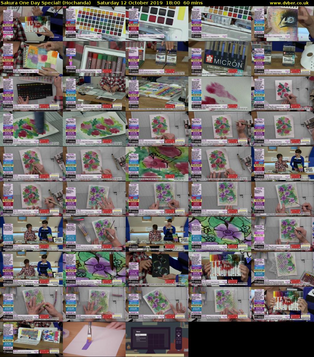 Sakura One Day Special! (Hochanda) Saturday 12 October 2019 18:00 - 19:00