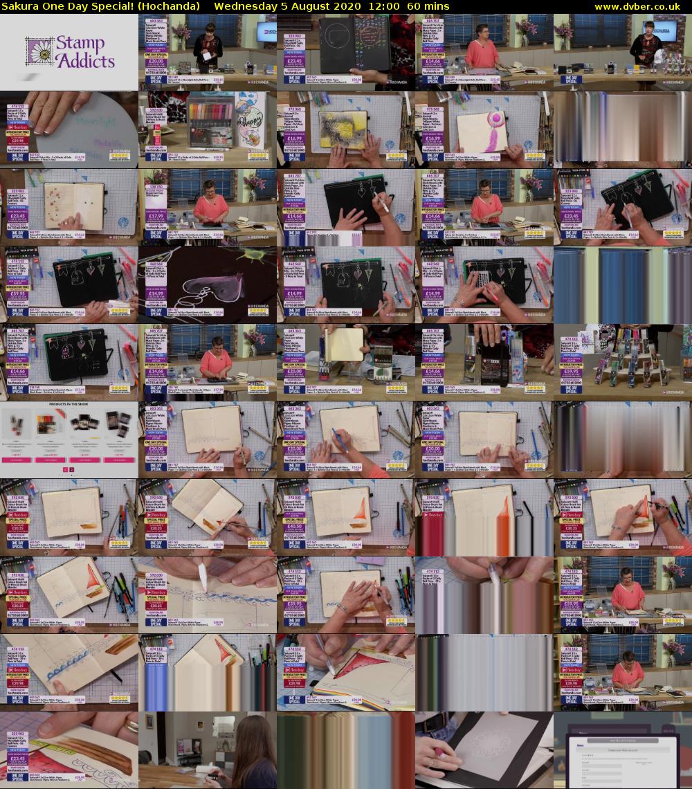 Sakura One Day Special! (Hochanda) Wednesday 5 August 2020 12:00 - 13:00
