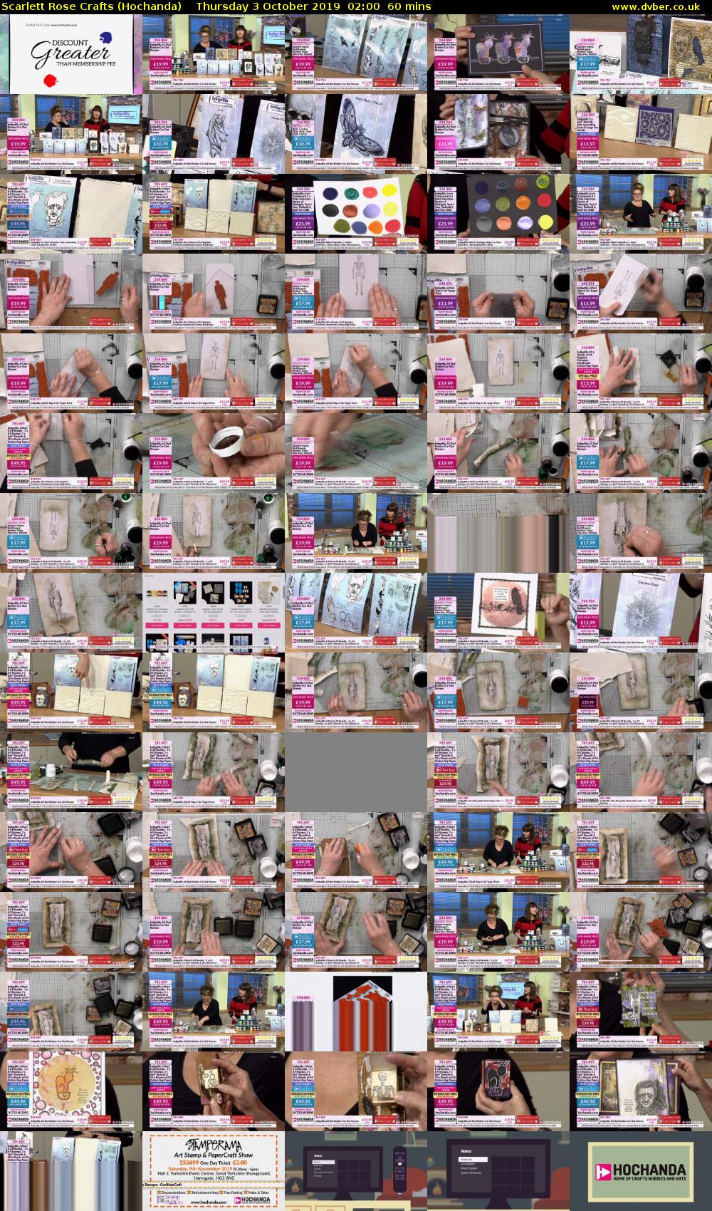 Scarlett Rose Crafts (Hochanda) Thursday 3 October 2019 02:00 - 03:00