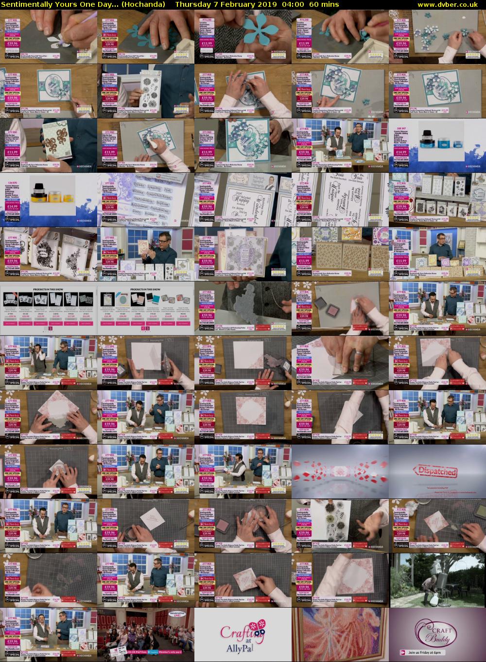 Sentimentally Yours One Day... (Hochanda) Thursday 7 February 2019 04:00 - 05:00