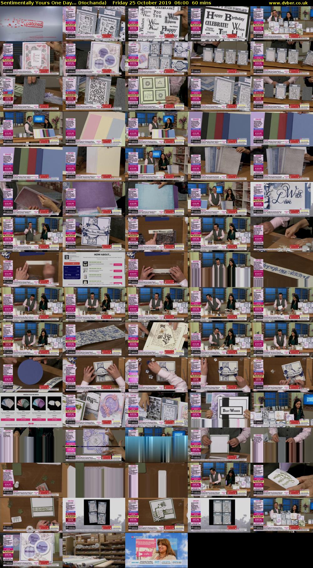 Sentimentally Yours One Day... (Hochanda) Friday 25 October 2019 06:00 - 07:00