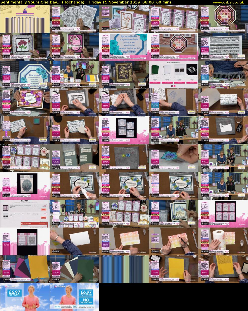 Sentimentally Yours One Day... (Hochanda) Friday 15 November 2019 06:00 - 07:00