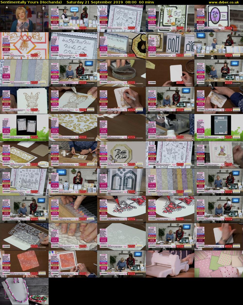 Sentimentally Yours (Hochanda) Saturday 21 September 2019 08:00 - 09:00