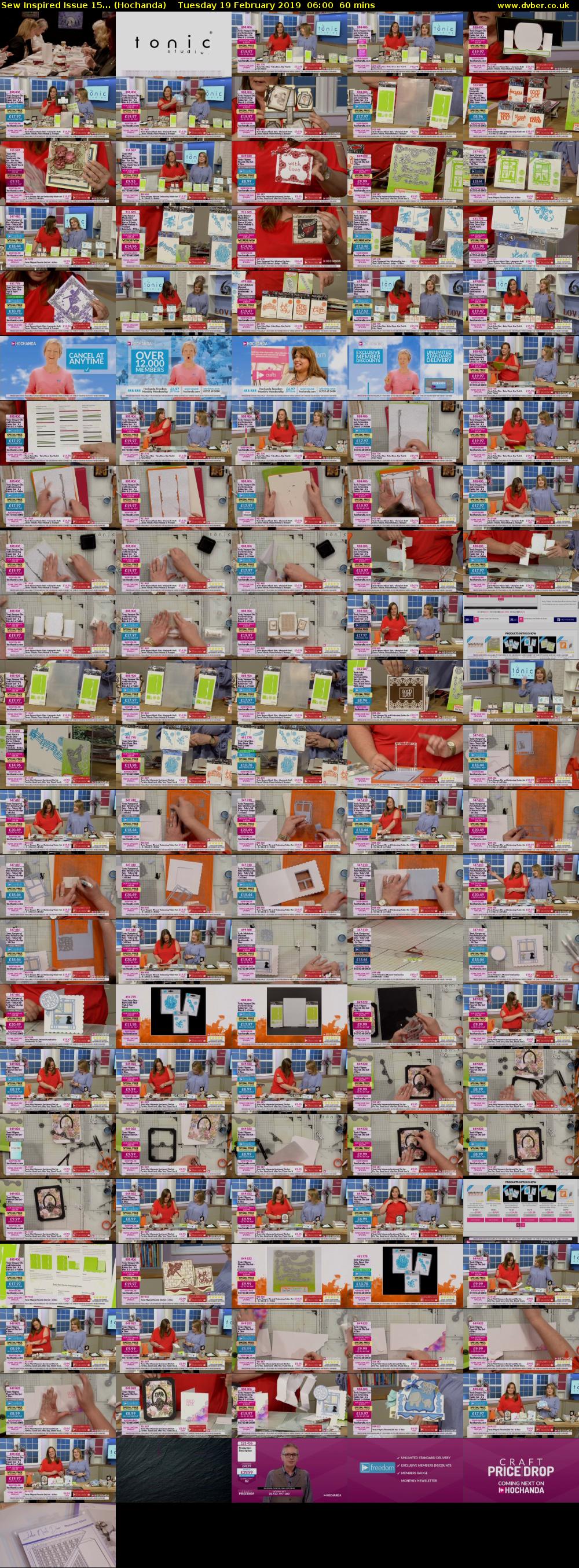 Sew Inspired Issue 15... (Hochanda) Tuesday 19 February 2019 06:00 - 07:00