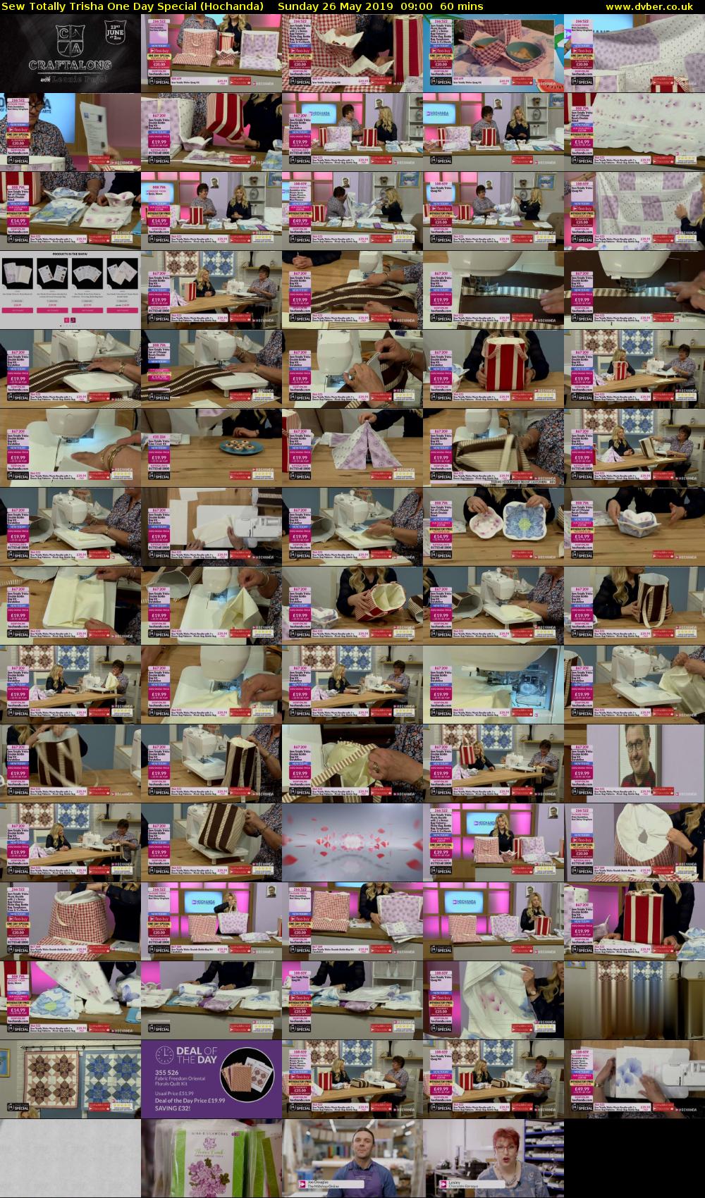 Sew Totally Trisha One Day Special (Hochanda) Sunday 26 May 2019 09:00 - 10:00