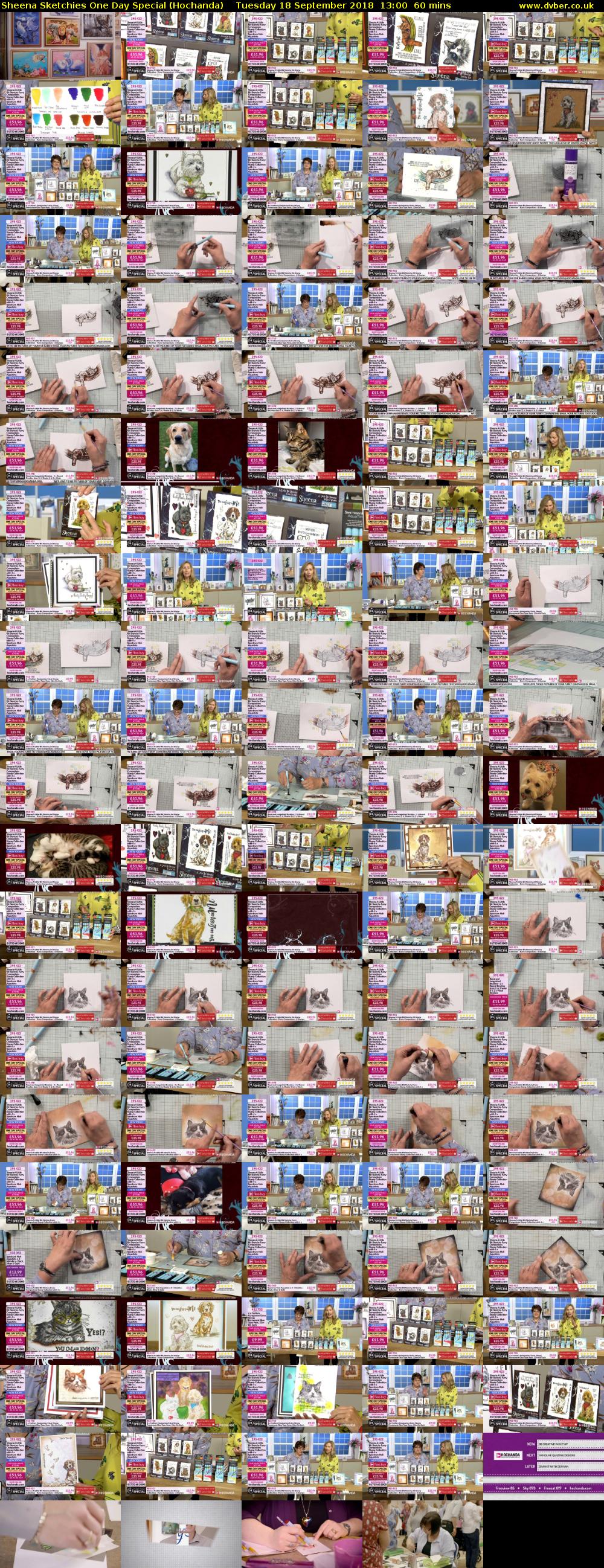 Sheena Sketchies One Day Special (Hochanda) Tuesday 18 September 2018 13:00 - 14:00
