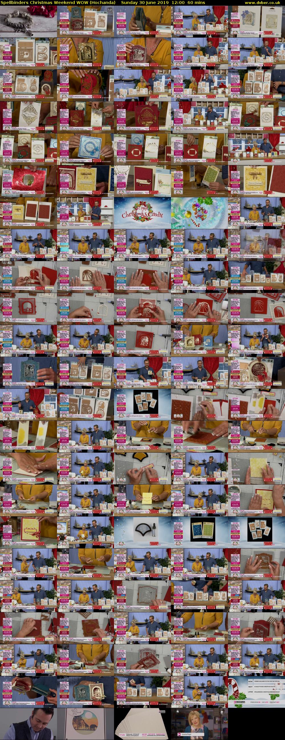 Spellbinders Christmas Weekend WOW (Hochanda) Sunday 30 June 2019 12:00 - 13:00