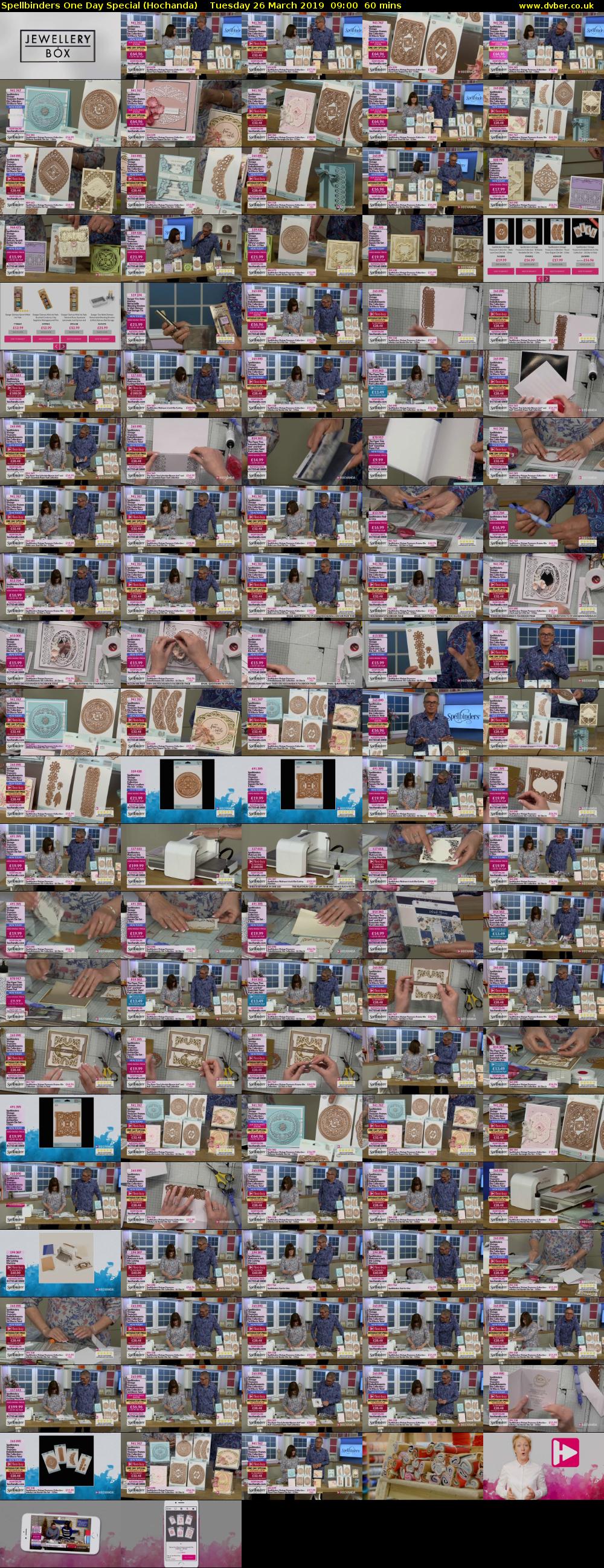 Spellbinders One Day Special (Hochanda) Tuesday 26 March 2019 09:00 - 10:00