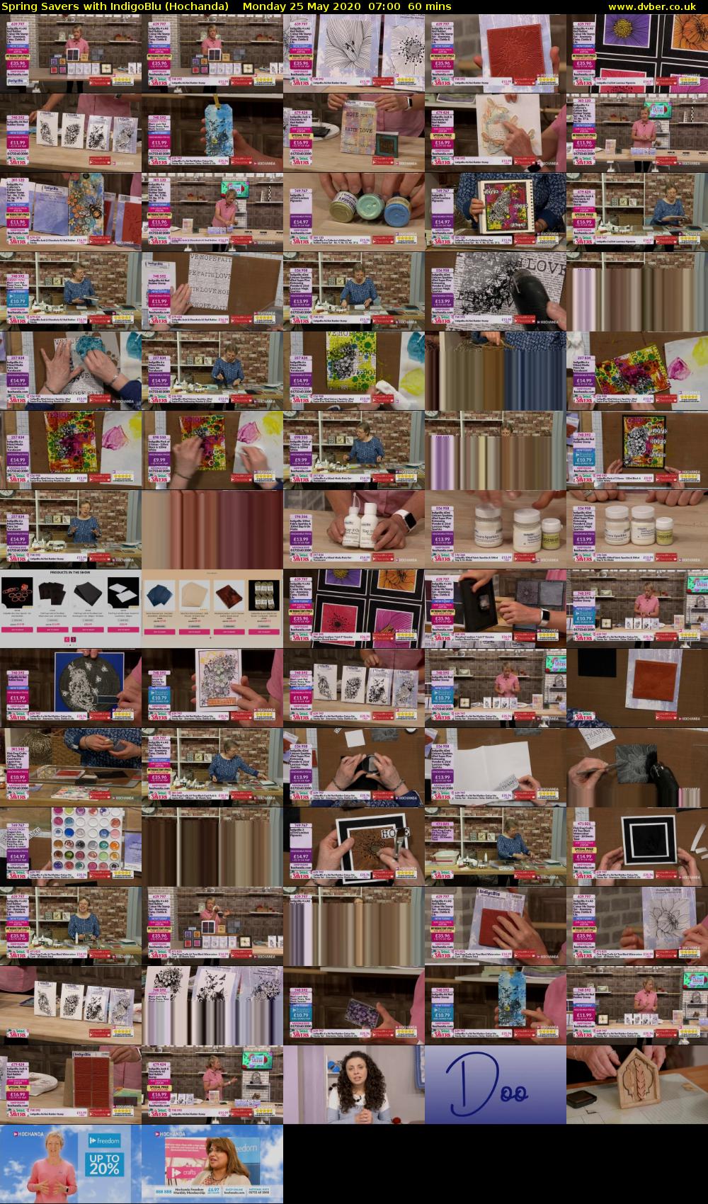 Spring Savers with IndigoBlu (Hochanda) Monday 25 May 2020 07:00 - 08:00