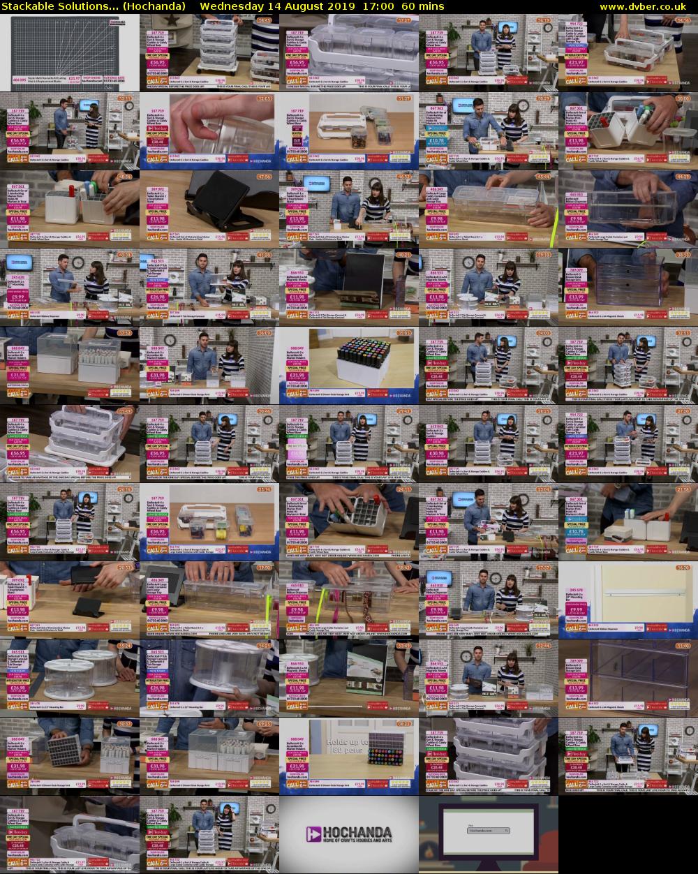 Stackable Solutions... (Hochanda) Wednesday 14 August 2019 17:00 - 18:00