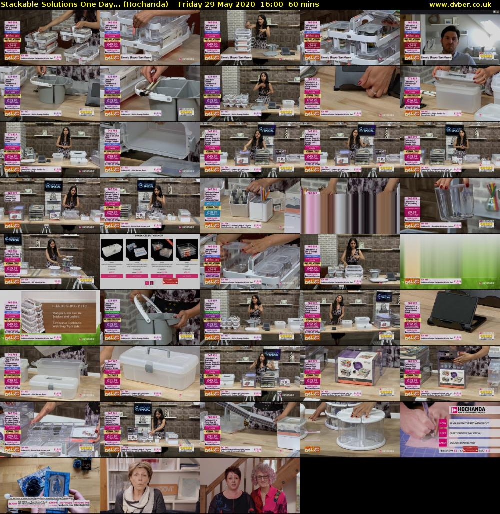 Stackable Solutions One Day... (Hochanda) Friday 29 May 2020 16:00 - 17:00