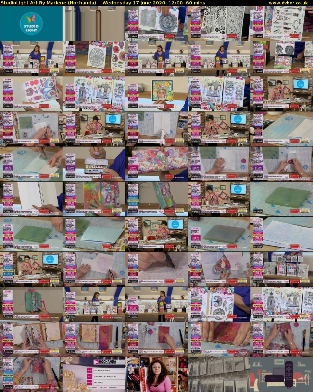 StudioLight Art By Marlene (Hochanda) Wednesday 17 June 2020 12:00 - 13:00