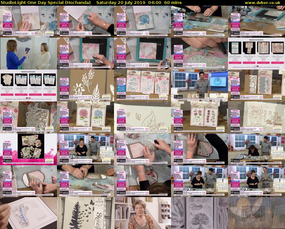 StudioLight One Day Special (Hochanda) Saturday 20 July 2019 04:00 - 05:00