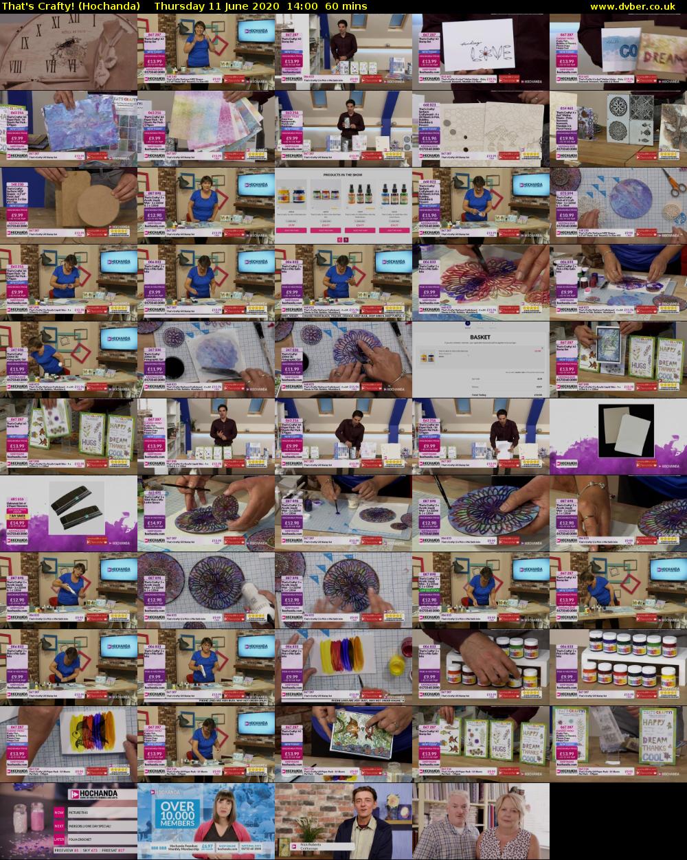 That's Crafty! (Hochanda) Thursday 11 June 2020 14:00 - 15:00