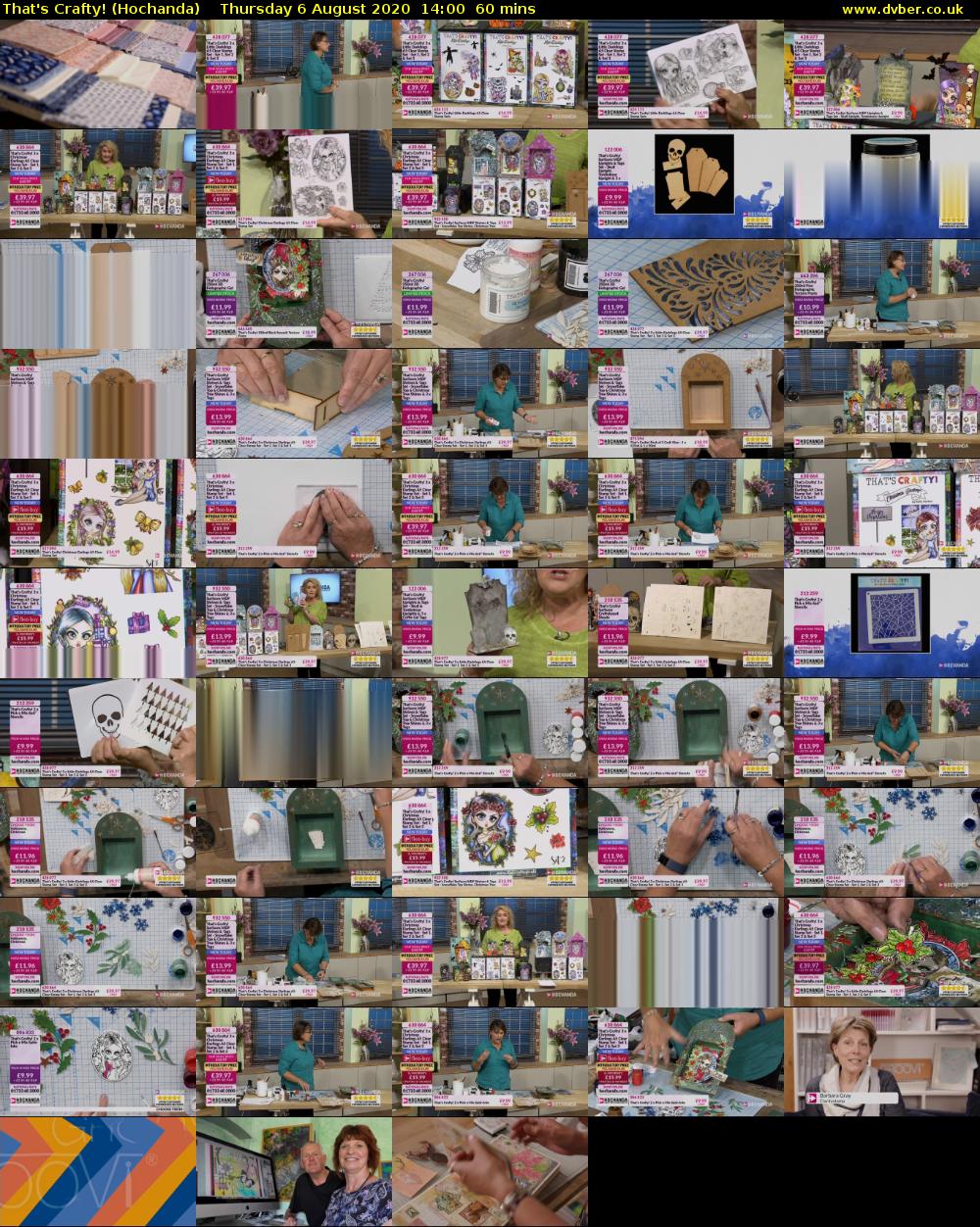 That's Crafty! (Hochanda) Thursday 6 August 2020 14:00 - 15:00