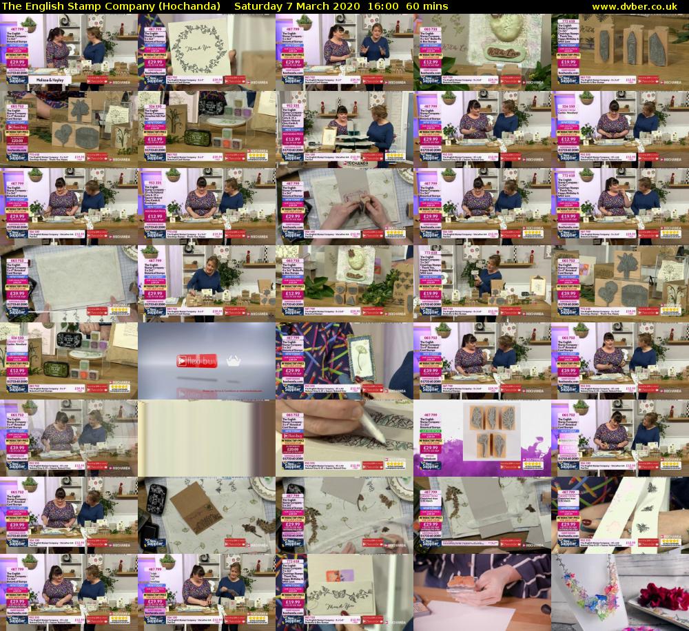 The English Stamp Company (Hochanda) Saturday 7 March 2020 16:00 - 17:00
