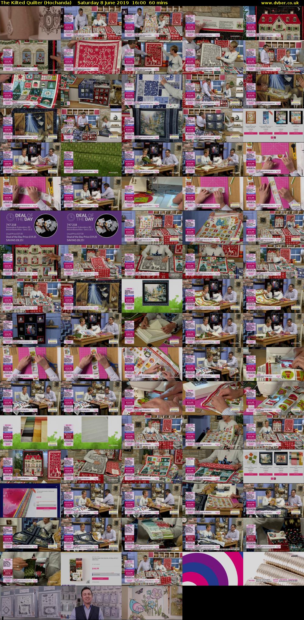The Kilted Quilter (Hochanda) Saturday 8 June 2019 16:00 - 17:00