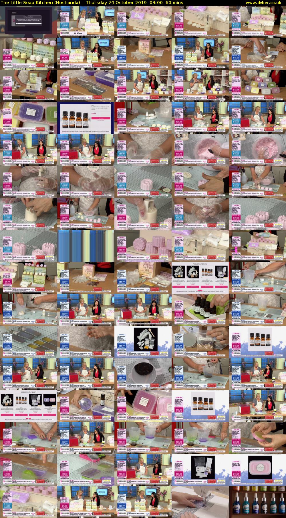 The Little Soap Kitchen (Hochanda) Thursday 24 October 2019 03:00 - 04:00