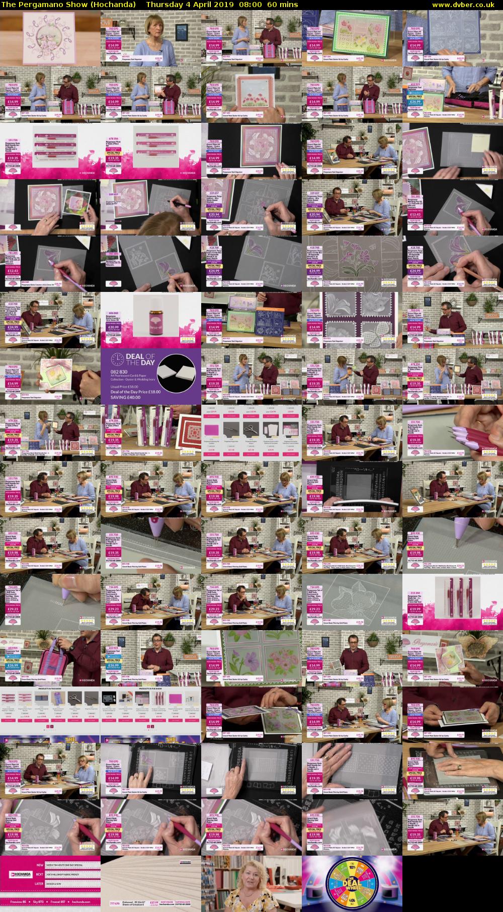 The Pergamano Show (Hochanda) Thursday 4 April 2019 08:00 - 09:00