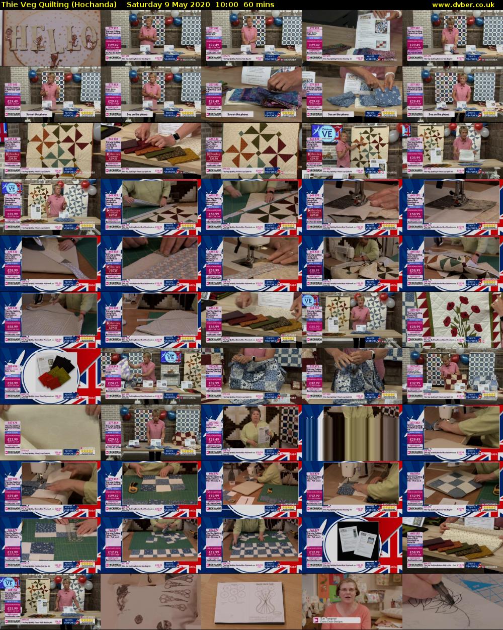 Thie Veg Quilting (Hochanda) Saturday 9 May 2020 10:00 - 11:00