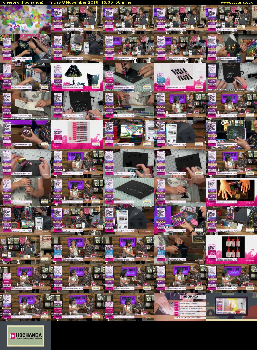 Tonertex (Hochanda) Friday 8 November 2019 16:00 - 17:00