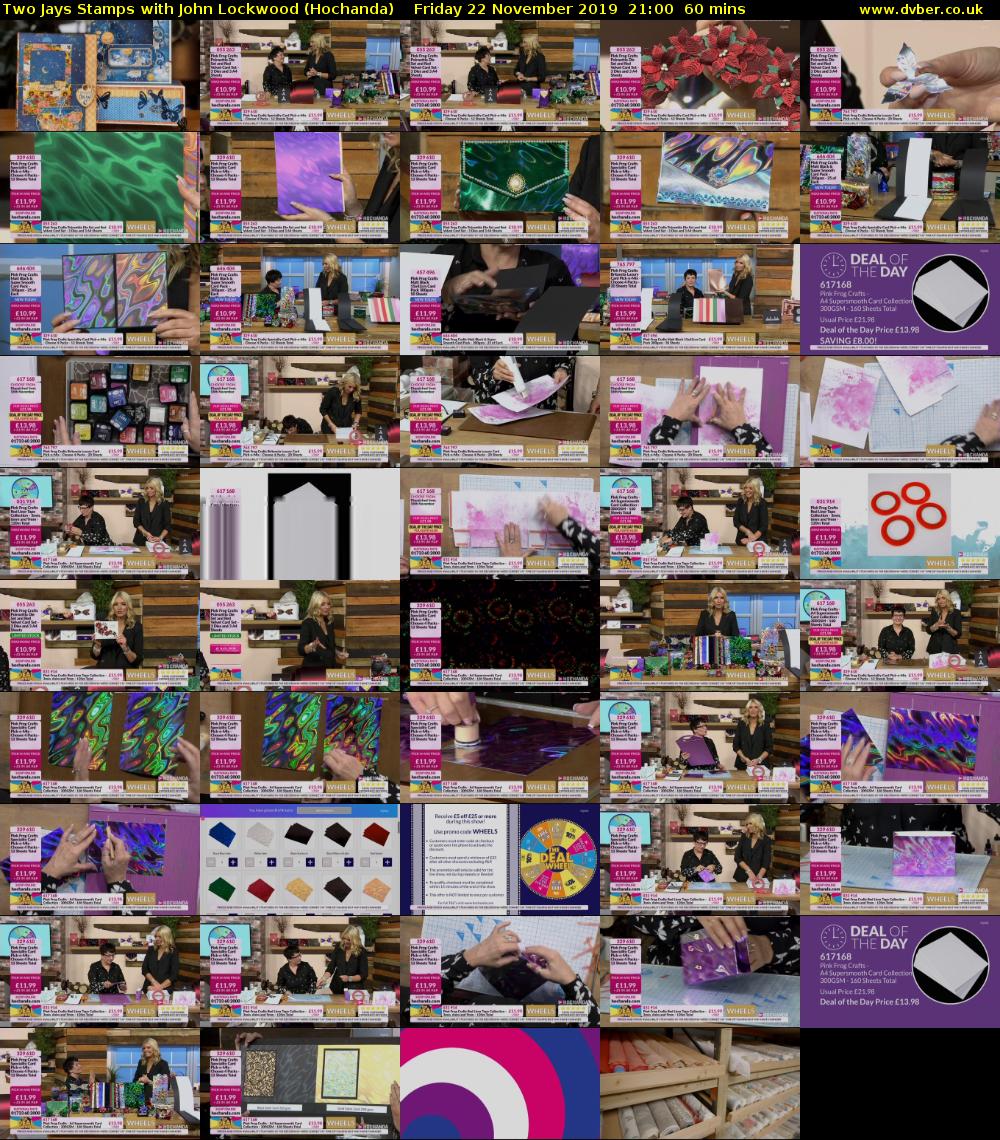 Two Jays Stamps with John Lockwood (Hochanda) Friday 22 November 2019 21:00 - 22:00