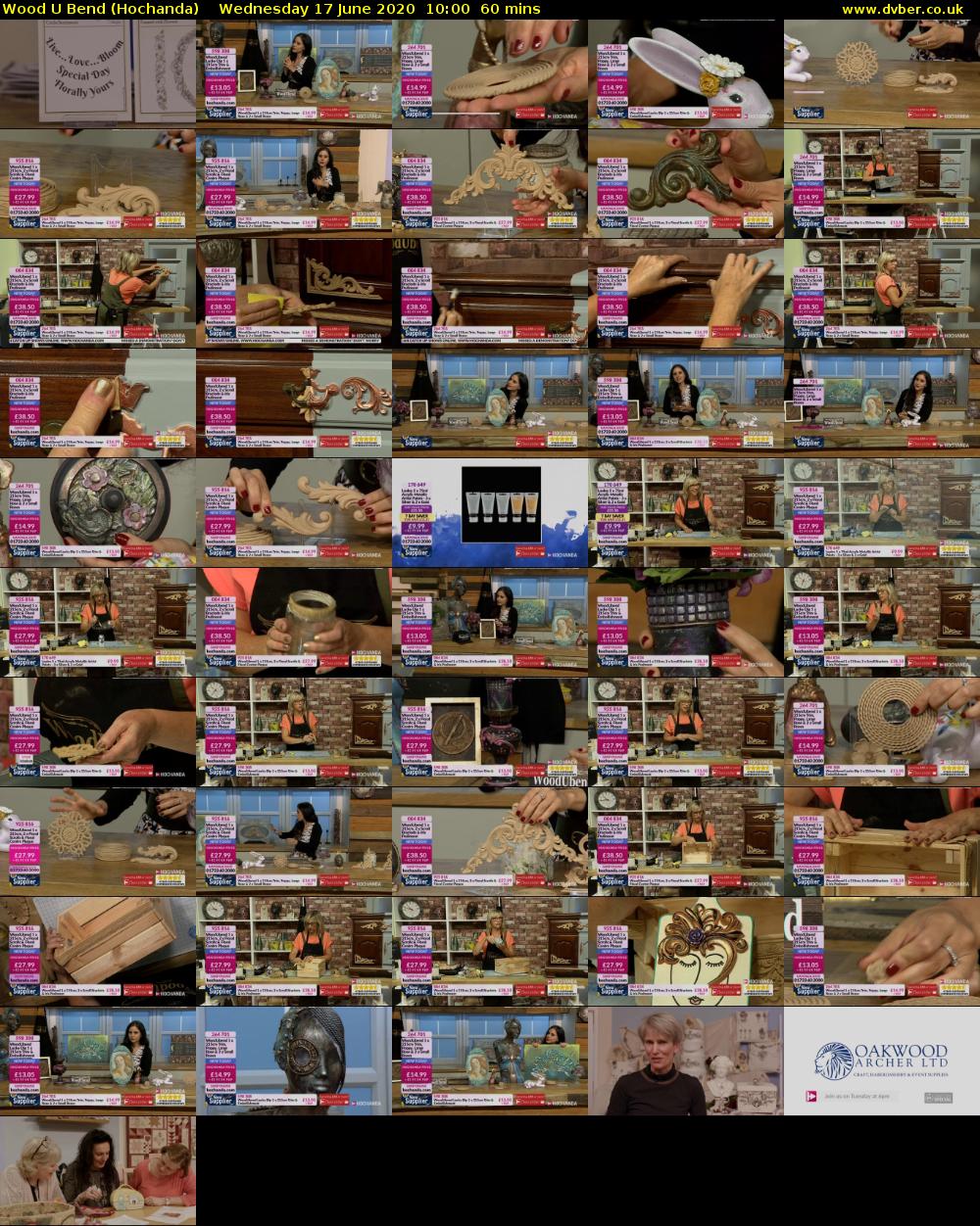 Wood U Bend (Hochanda) Wednesday 17 June 2020 10:00 - 11:00