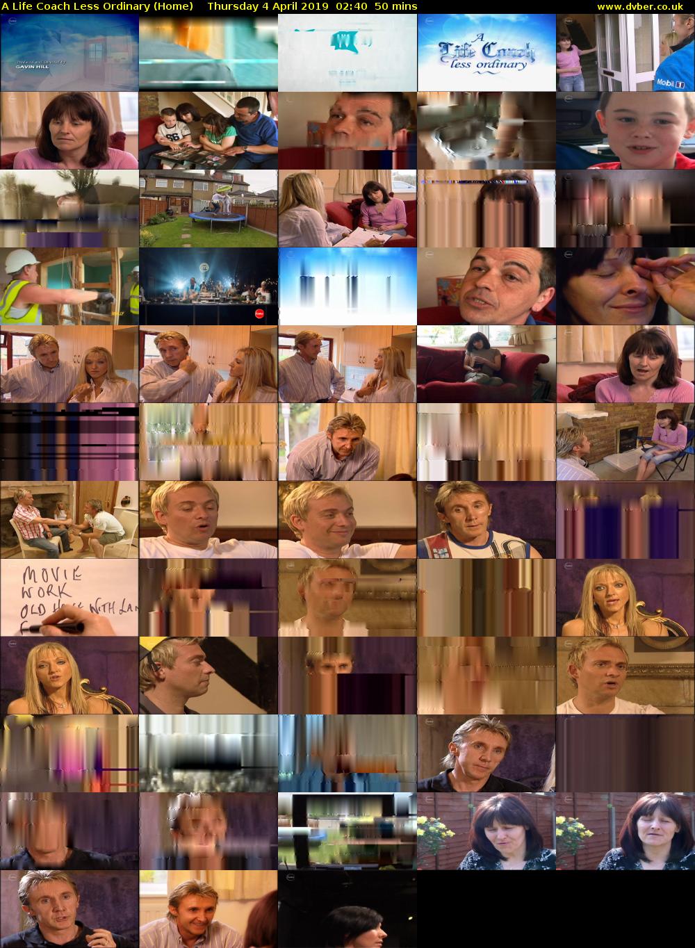 A Life Coach Less Ordinary (Home) Thursday 4 April 2019 02:40 - 03:30
