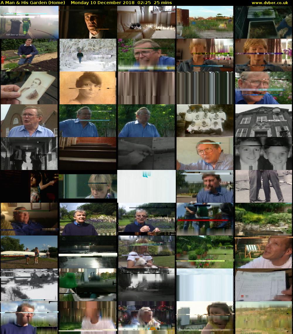 A Man & His Garden (Home) Monday 10 December 2018 02:25 - 02:50