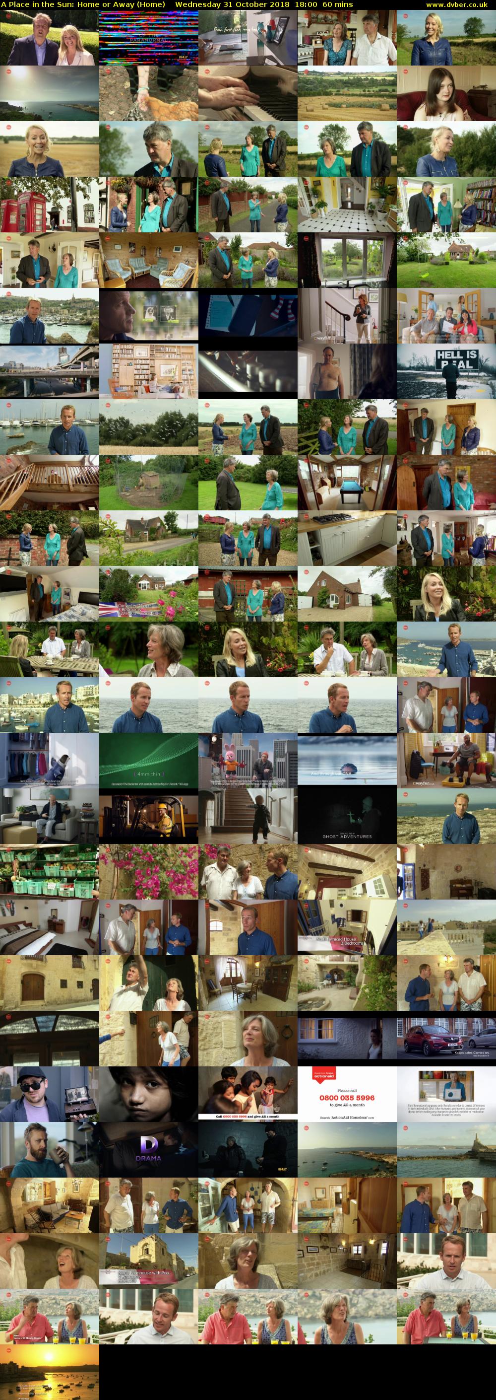 A Place in the Sun: Home or Away (Home) Wednesday 31 October 2018 18:00 - 19:00