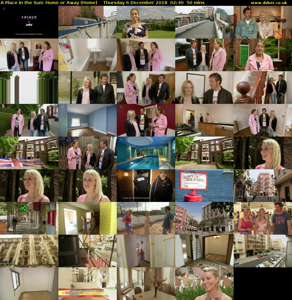 A Place in the Sun: Home or Away (Home) Thursday 6 December 2018 02:40 - 03:30