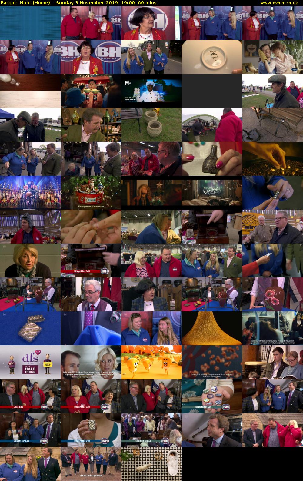 Bargain Hunt (Home) Sunday 3 November 2019 19:00 - 20:00